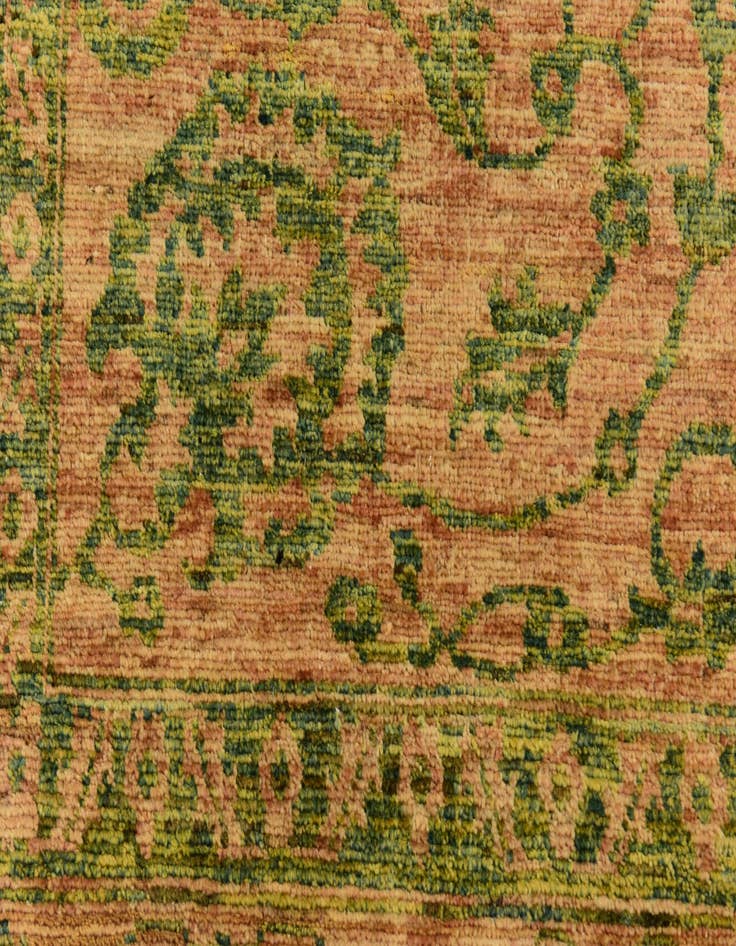 Detail image of  6' 8 x 8' 3  Hand Knotted Peshawar Ziegler Rug