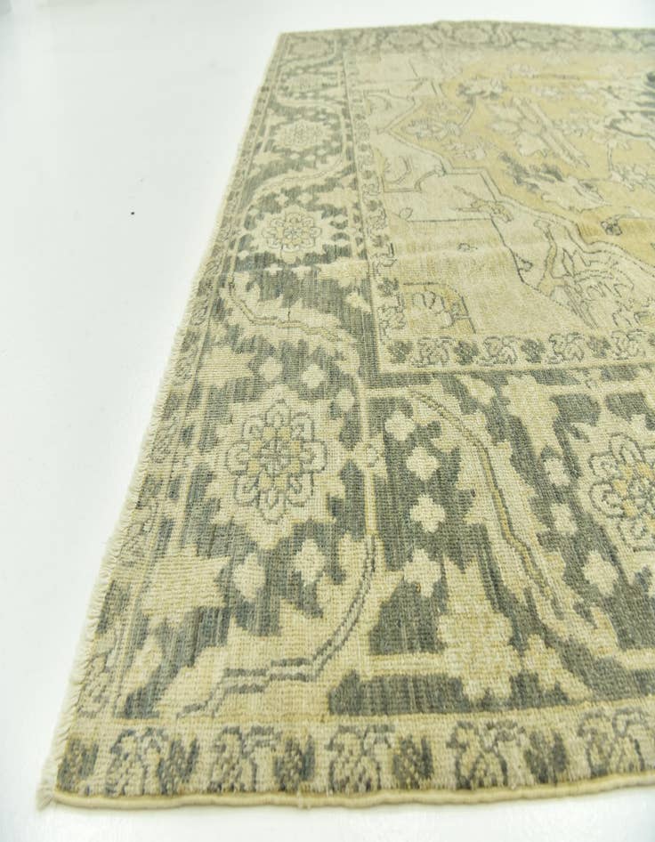 Detail image of  7' 1 x 10'  Hand Knotted Peshawar Ziegler Wool Rug