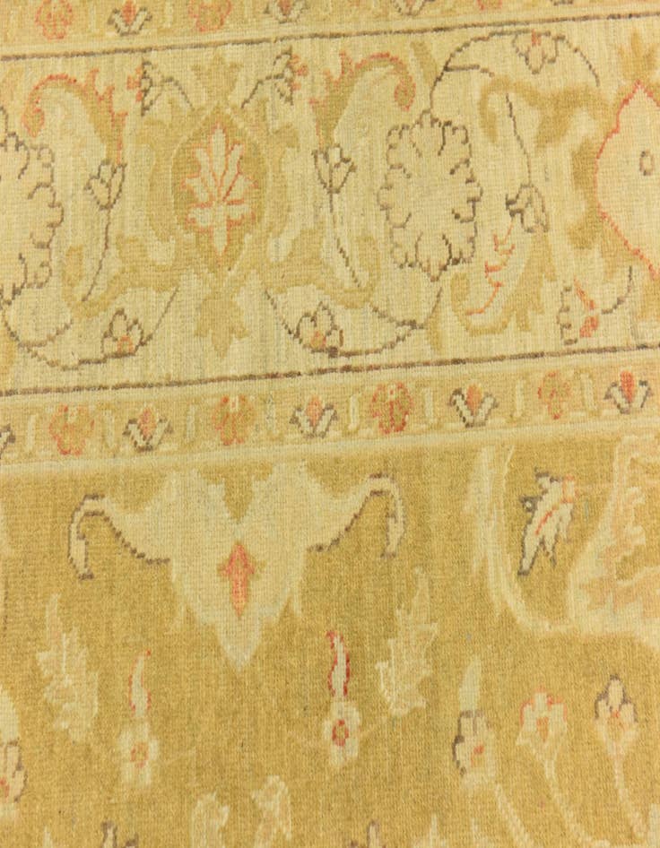 Detail image of  6' x 9' 4  Hand Knotted Peshawar Ziegler Rug