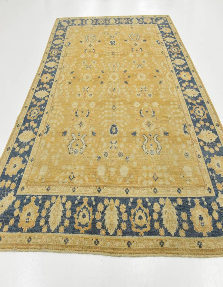 Detail image of  9' 3 x 11' 9  Hand Knotted Peshawar Ziegler Wool Rug