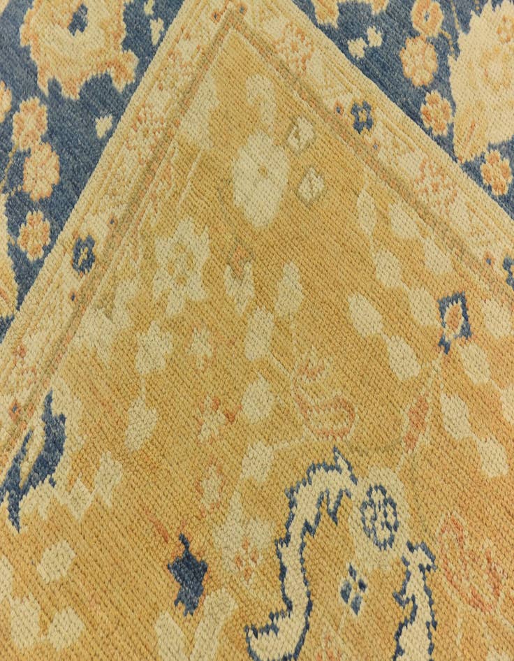 Detail image of  9' 3 x 11' 9  Hand Knotted Peshawar Ziegler Wool Rug