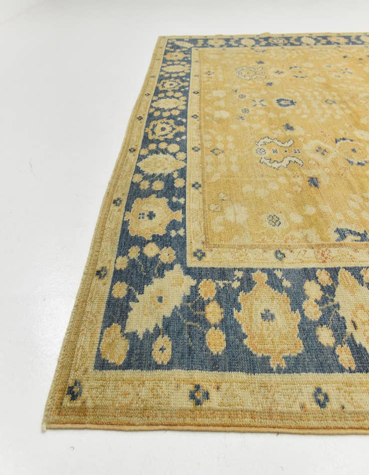 Detail image of  9' 3 x 11' 9  Hand Knotted Peshawar Ziegler Wool Rug