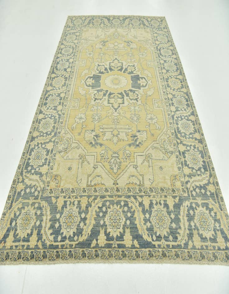 Detail image of  7' 2 x 10' 3  Hand Knotted Peshawar Ziegler Wool Rug