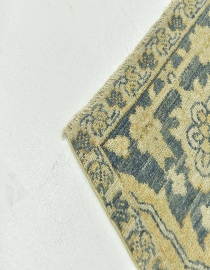 Detail image of  7' 2 x 10' 3  Hand Knotted Peshawar Ziegler Wool Rug