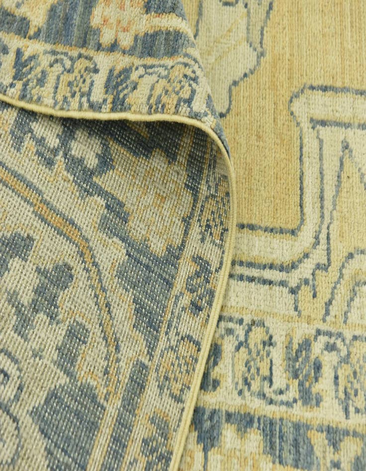 Detail image of  7' 2 x 10' 3  Hand Knotted Peshawar Ziegler Wool Rug