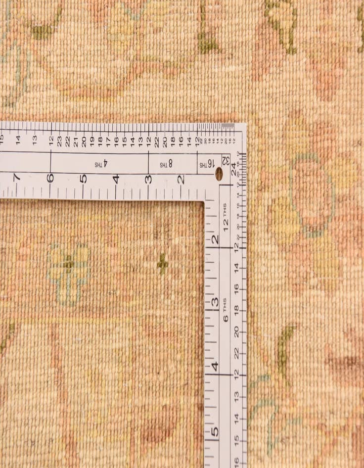 Detail image of  5' 7 x 7' 10  Hand Knotted Peshawar Ziegler Rug