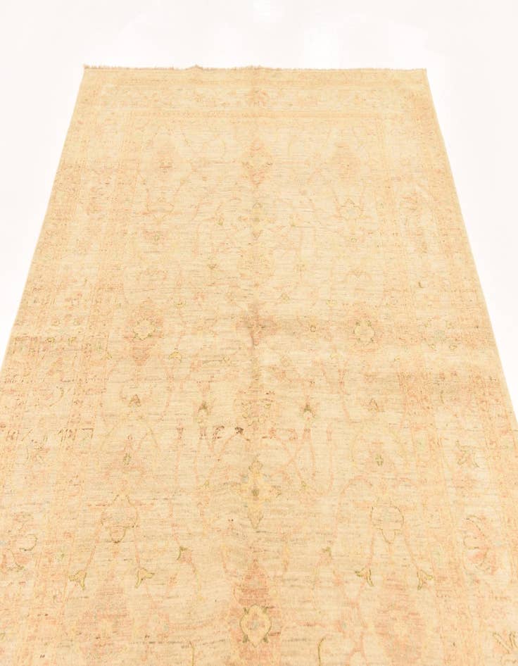 Detail image of  5' 7 x 7' 10  Hand Knotted Peshawar Ziegler Rug