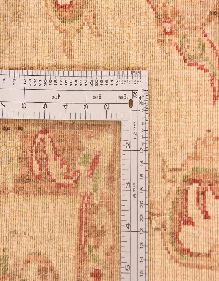 Detail image of  8' 2 x 9' 7  Hand Knotted Peshawar Ziegler Rug
