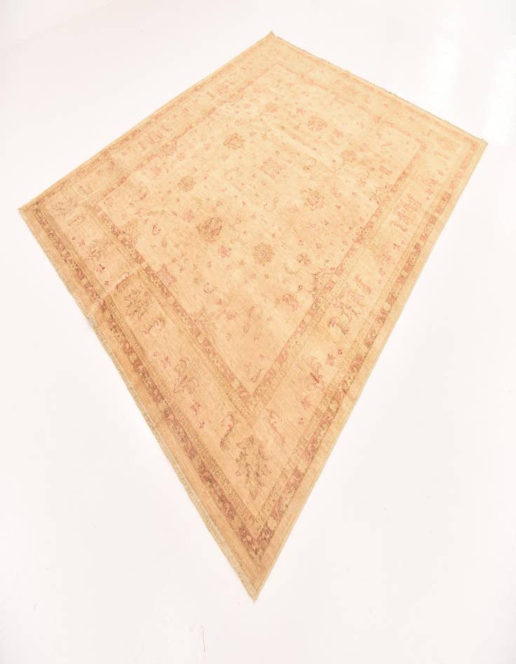 Detail image of  8' 2 x 9' 7  Hand Knotted Peshawar Ziegler Rug