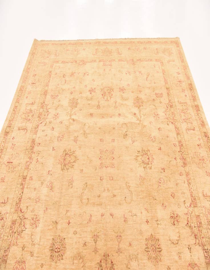 Detail image of  8' 2 x 9' 7  Hand Knotted Peshawar Ziegler Rug