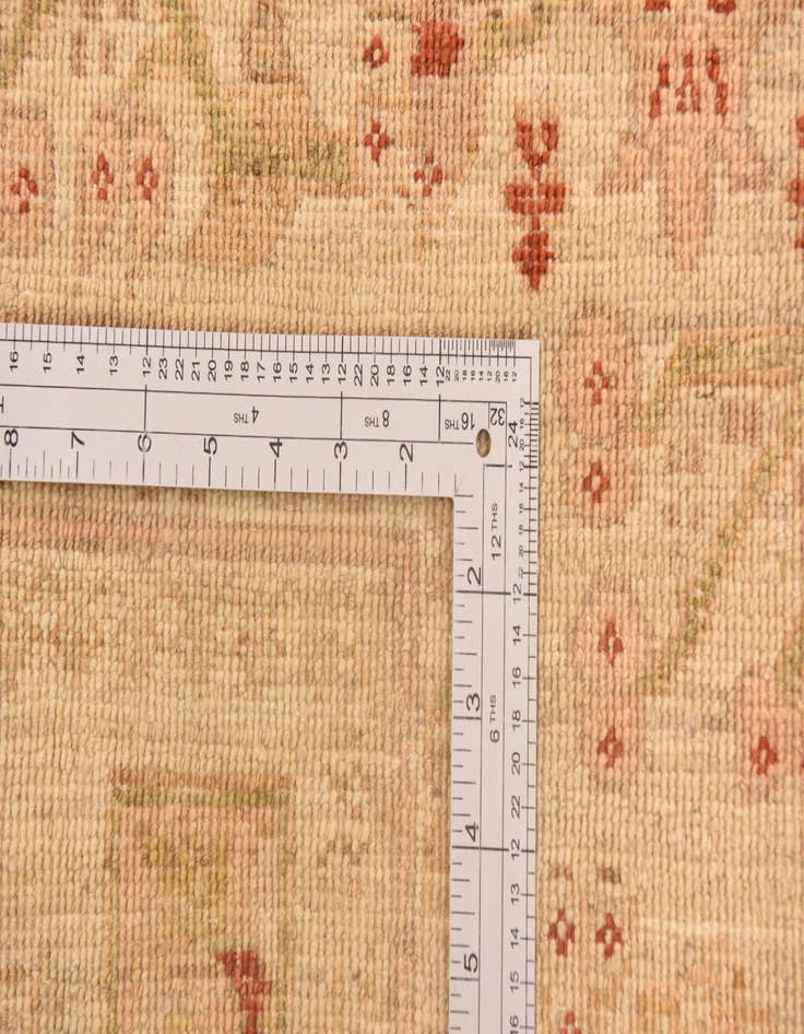 Detail image of  8' 2 x 9' 9  Hand Knotted Peshawar Ziegler Rug