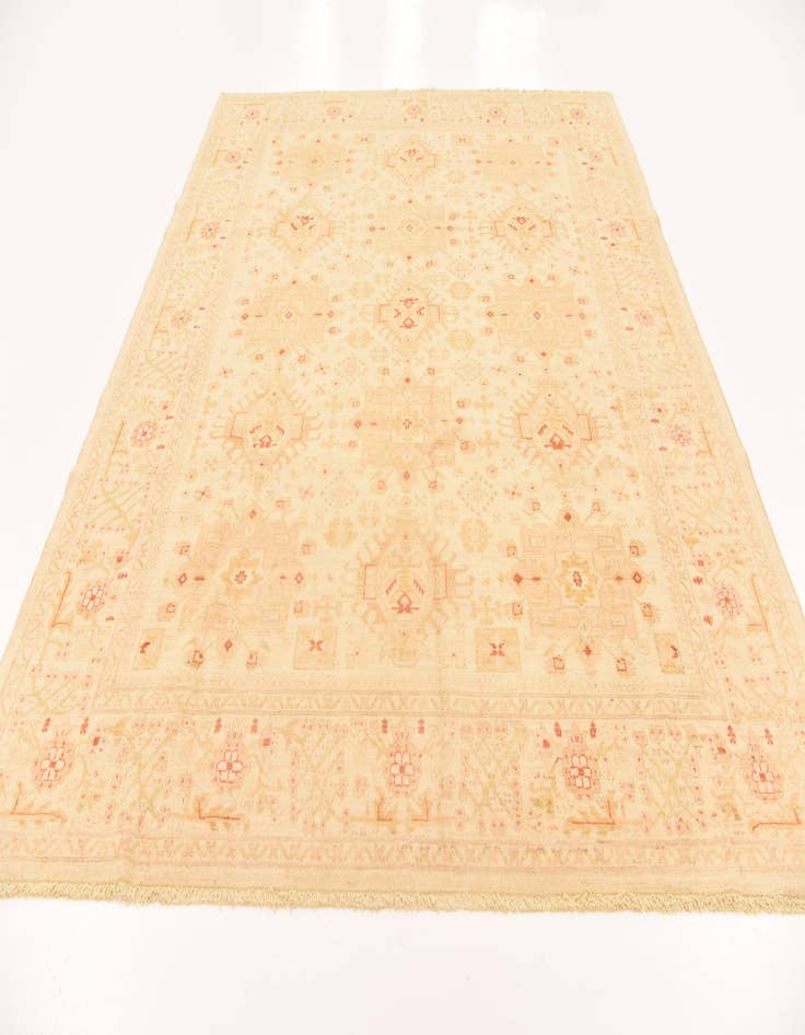 Detail image of  8' 2 x 9' 9  Hand Knotted Peshawar Ziegler Rug