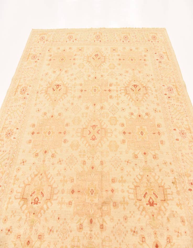 Detail image of  8' 2 x 9' 9  Hand Knotted Peshawar Ziegler Rug