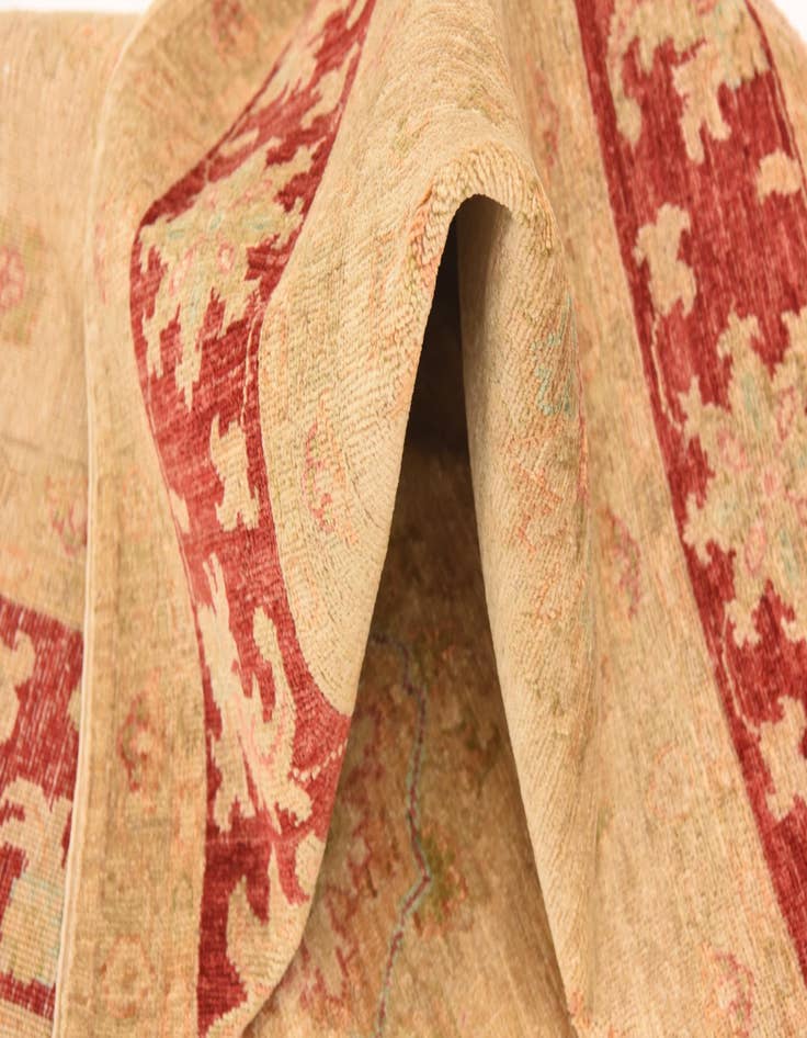 Detail image of  6' 6 x 7' 10  Hand Knotted Peshawar Ziegler Rug