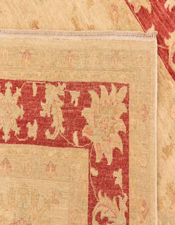 Detail image of  6' 6 x 7' 10  Hand Knotted Peshawar Ziegler Rug