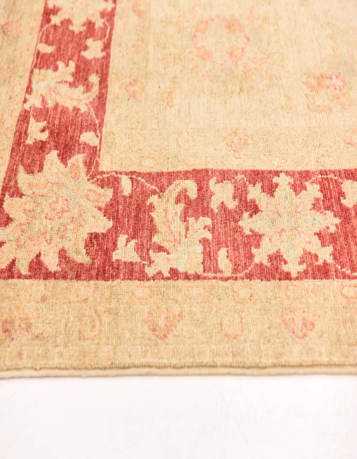 Detail image of  6' 6 x 7' 10  Hand Knotted Peshawar Ziegler Rug