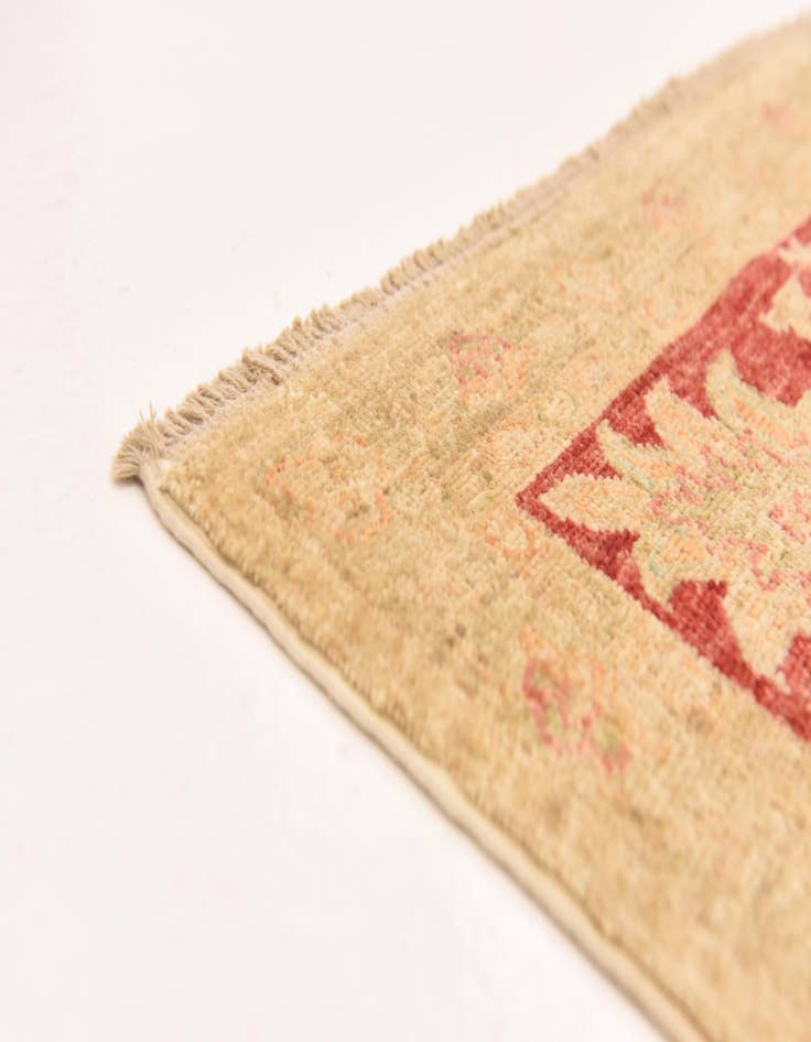 Detail image of  6' 6 x 7' 10  Hand Knotted Peshawar Ziegler Rug