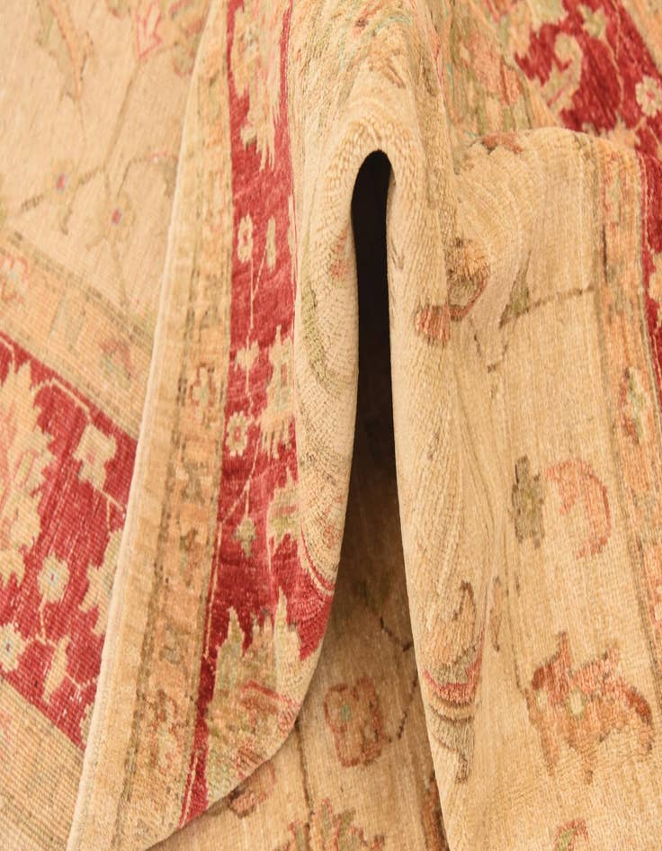 Detail image of  5' 7 x 7' 11  Hand Knotted Peshawar Ziegler Rug