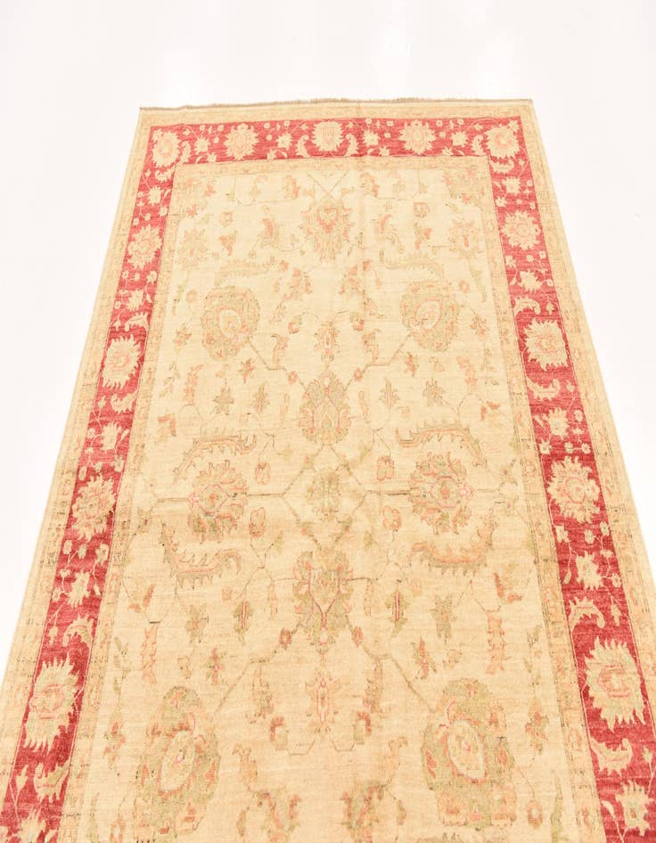 Detail image of  5' 7 x 7' 11  Hand Knotted Peshawar Ziegler Rug