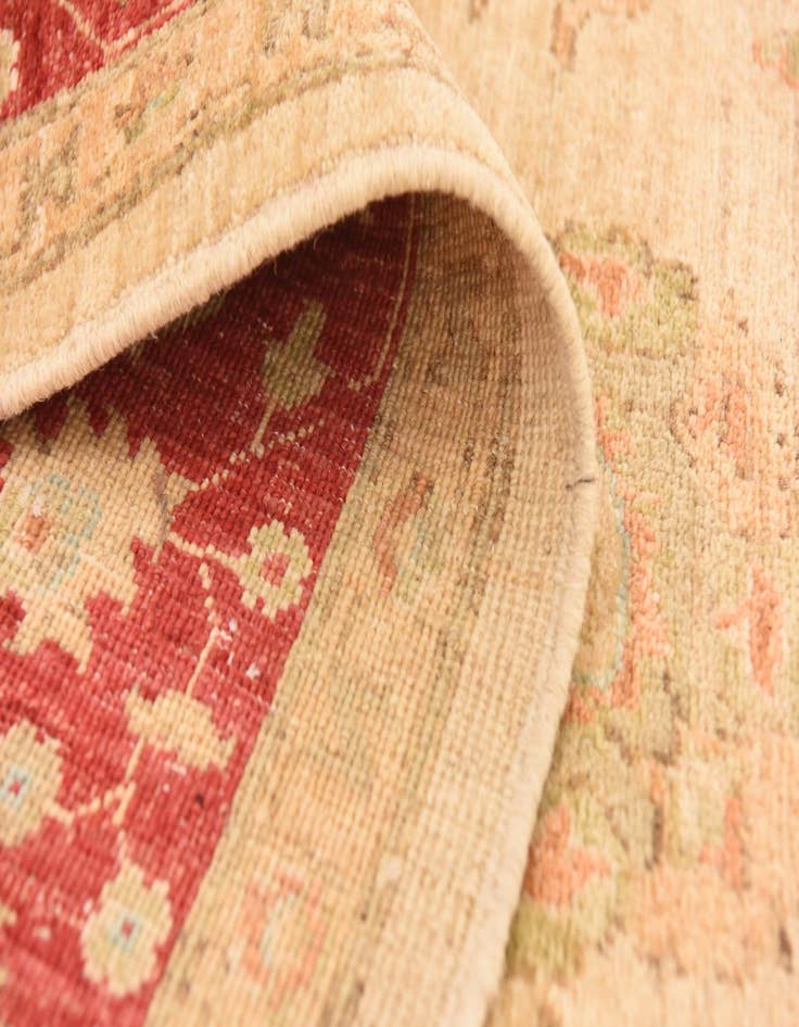 Detail image of  5' 7 x 7' 11  Hand Knotted Peshawar Ziegler Rug