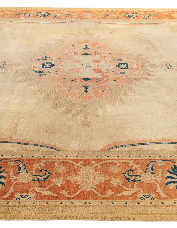 Detail image of  9' 1 x 12' 7  Hand Knotted Peshawar Ziegler Rug