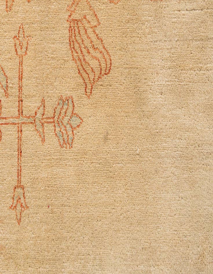 Detail image of  9' 1 x 12' 7  Hand Knotted Peshawar Ziegler Rug