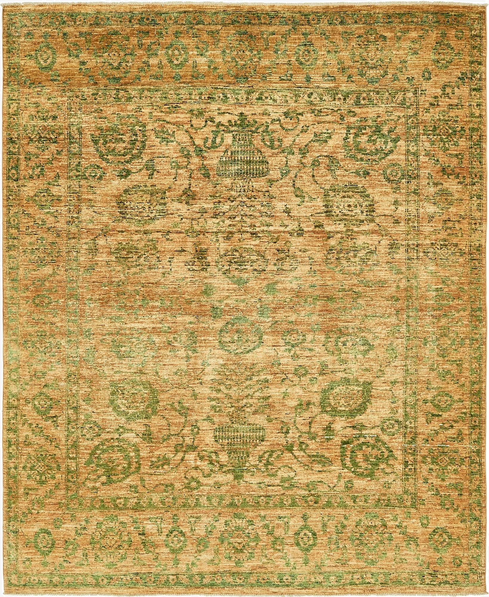  6' 8 x 8' 3  Hand Knotted Peshawar Ziegler Rug