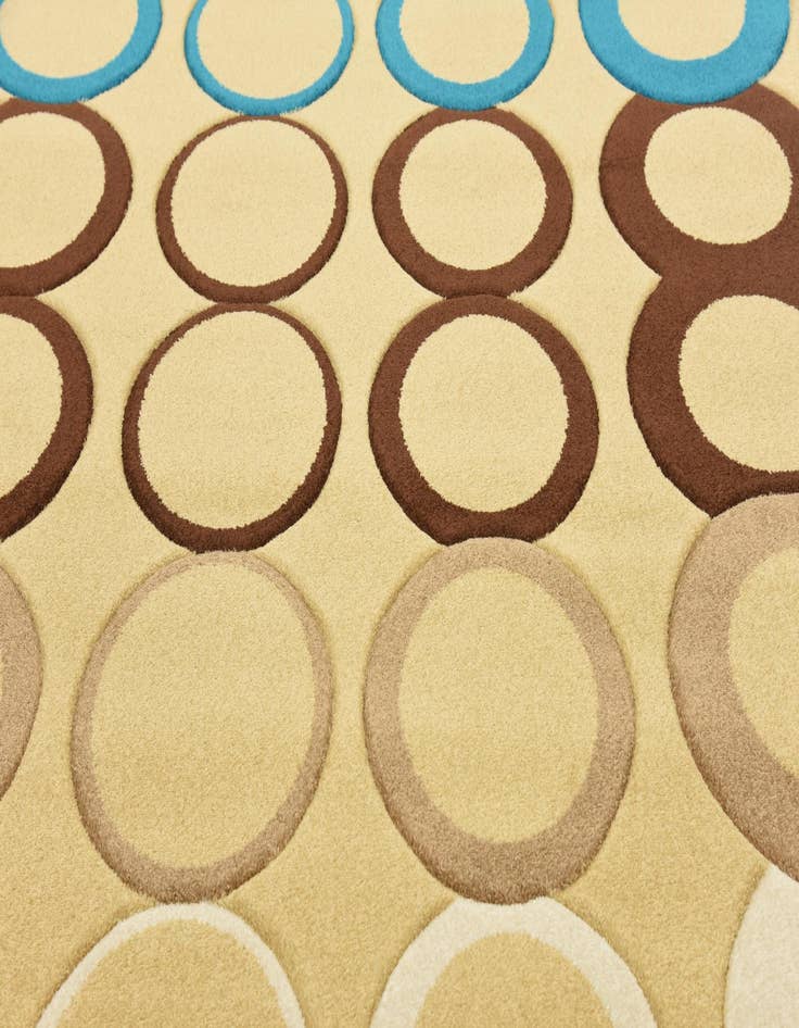 Detail image of  6' 7 x 10' Reproduction Gabbeh Rug