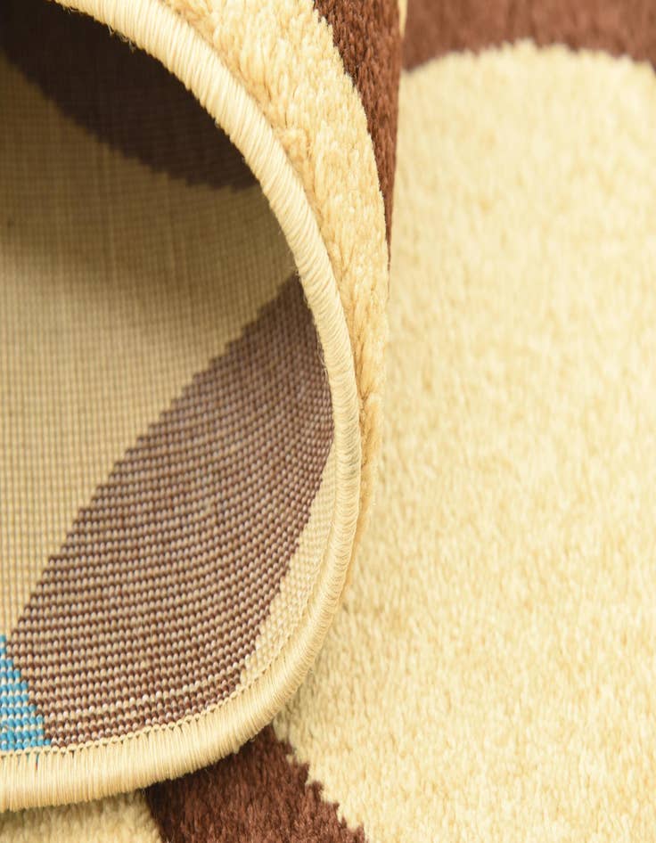 Detail image of  6' 7 x 10' Reproduction Gabbeh Rug