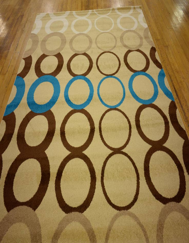 Detail image of  6' 7 x 10' Reproduction Gabbeh Rug