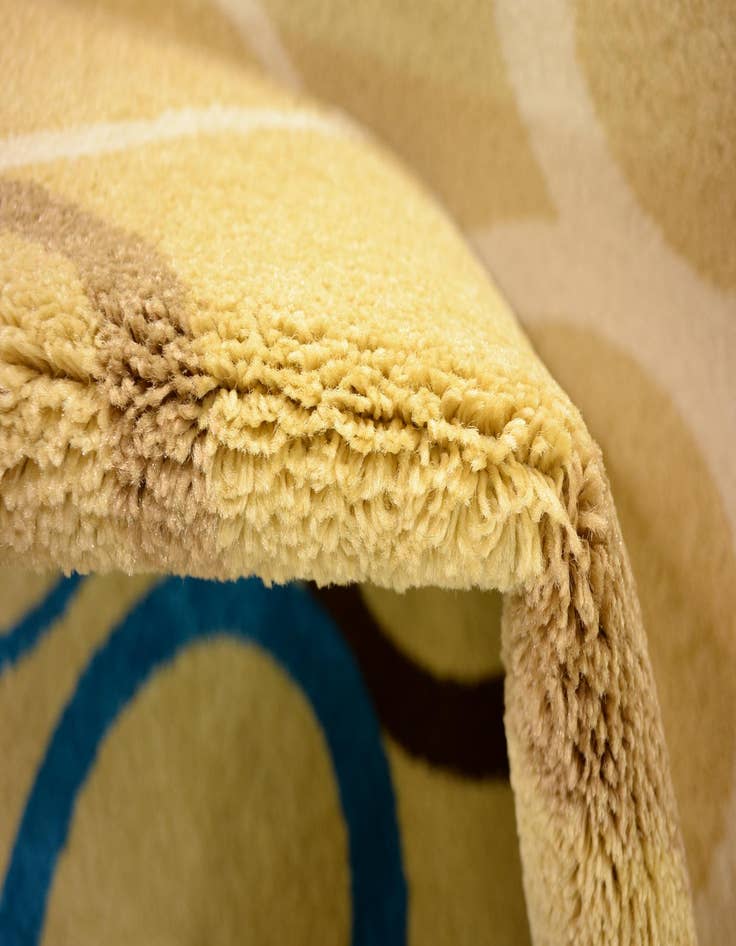 Detail image of  6' 7 x 10' Reproduction Gabbeh Rug