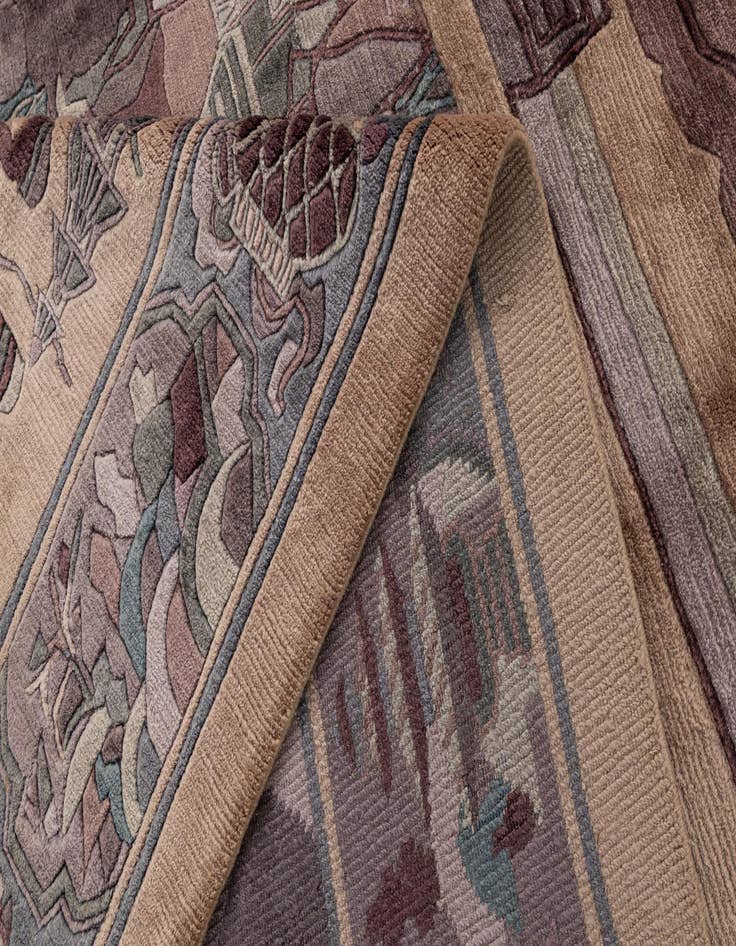 Detail image of  10' 1 x 12' 10  Hand Knotted Tibet Wool Rug