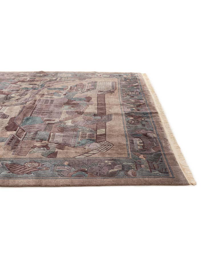 Detail image of  10' x 12' 7  Hand Knotted Tibet Wool Rug