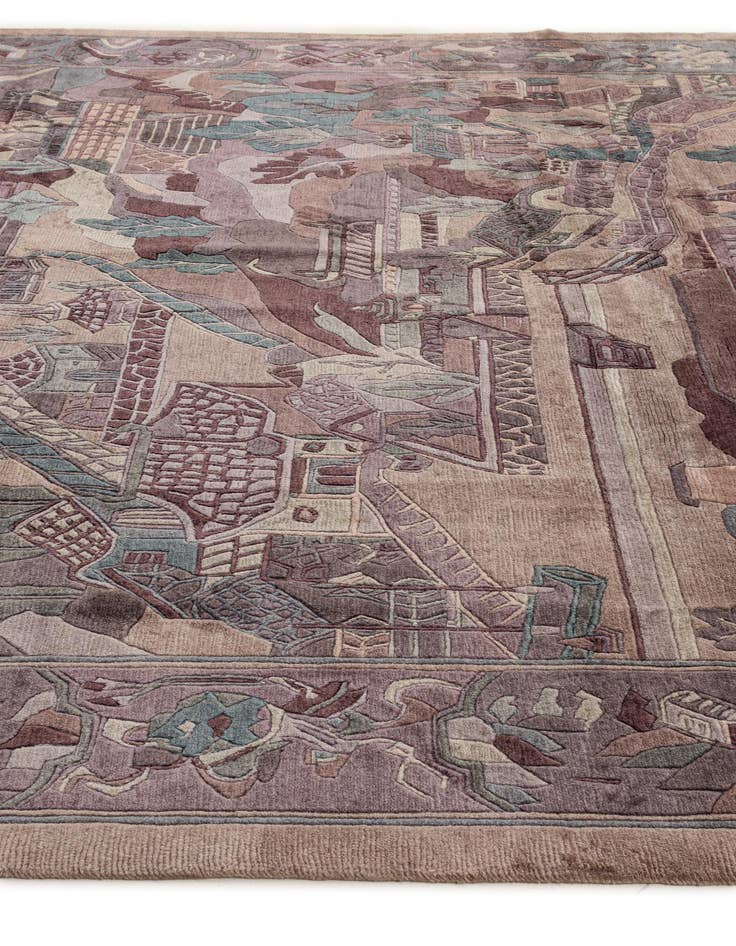 Detail image of  10' x 12' 7  Hand Knotted Tibet Wool Rug