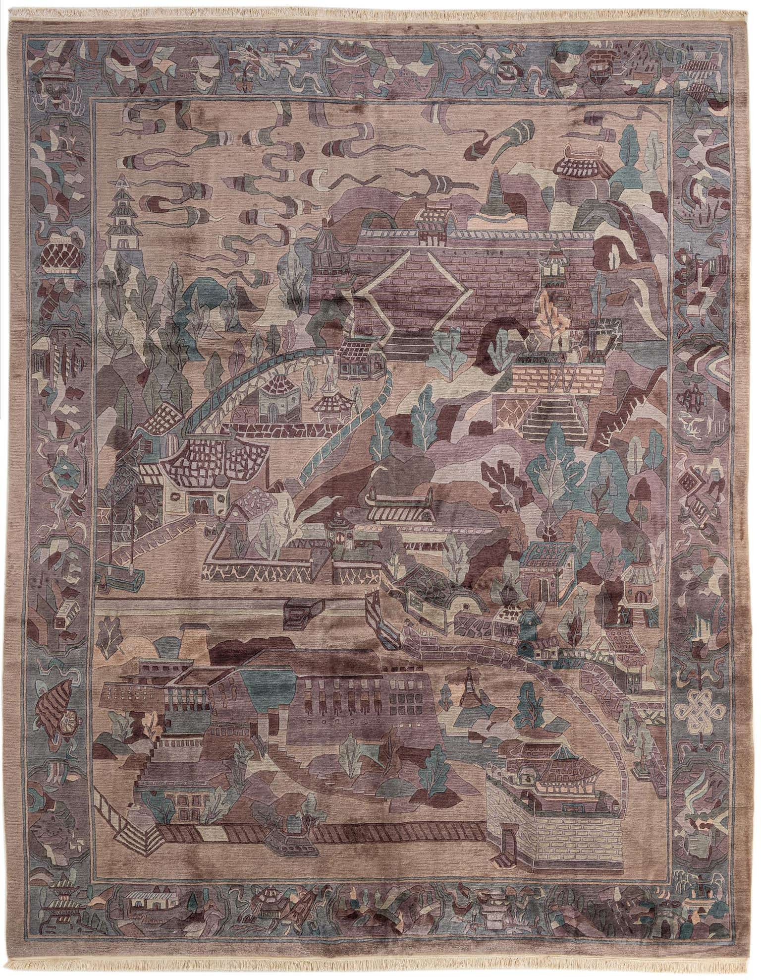 Primary image  10' x 12' 7  Hand Knotted Tibet Wool Rug