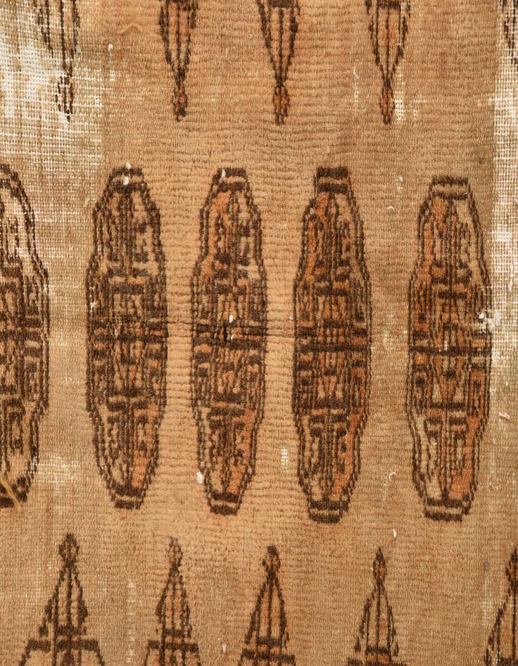 Detail image of  3' 1 x 5' 1  Hand Knotted Torkaman Persian Wool Rug