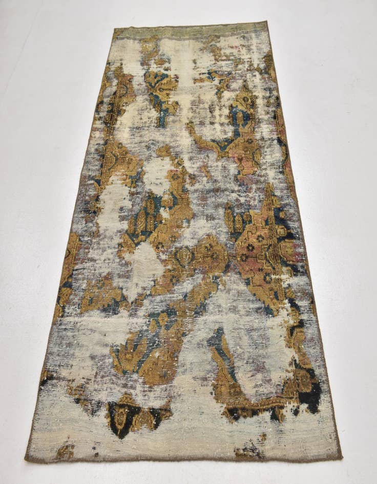 Detail image of  4' 3 x 6' 8  Hand Knotted Ultra Vintage Persian Wool Rug