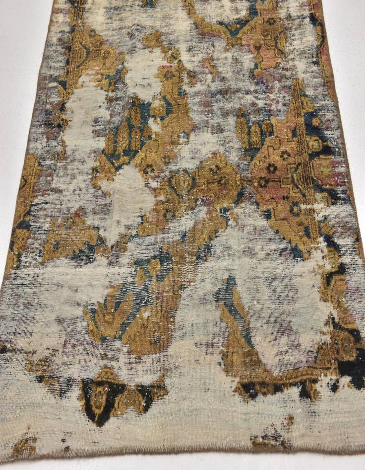 Detail image of  4' 3 x 6' 8  Hand Knotted Ultra Vintage Persian Wool Rug