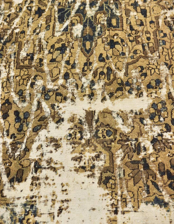 Detail image of  6' x 8'  Hand Knotted Ultra Vintage Persian Wool Rug