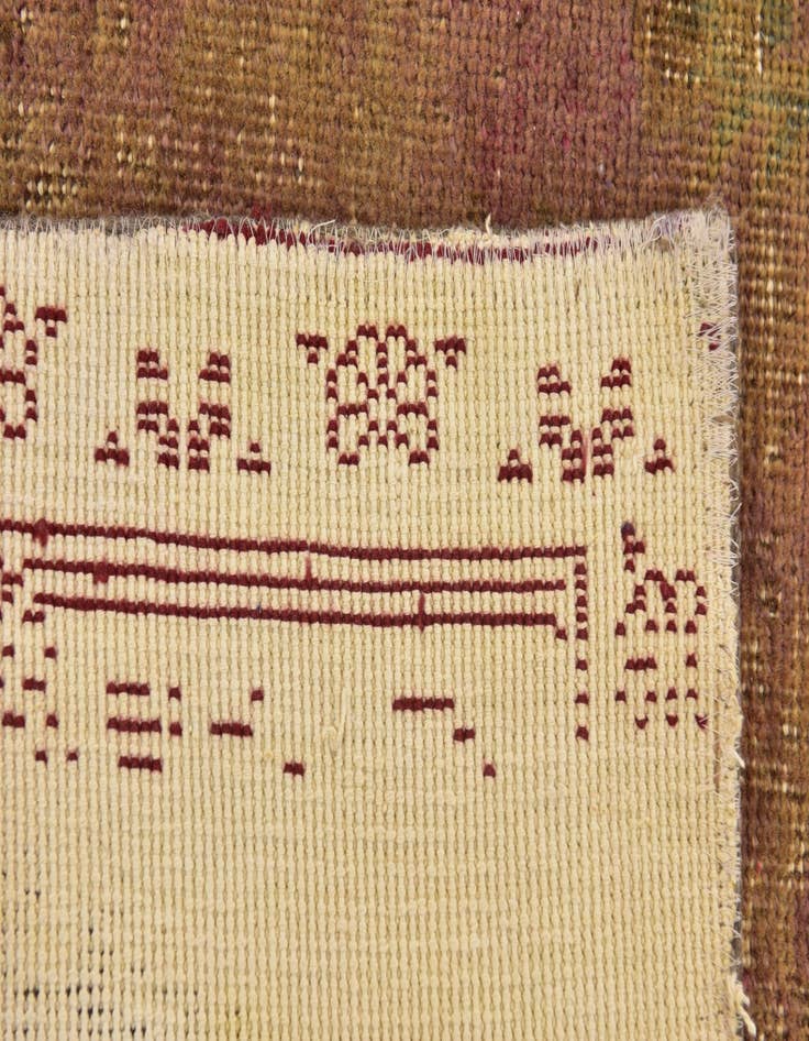 Detail image of  5' 10 x 9' 5  Hand Knotted Ultra Vintage Persian Wool Rug