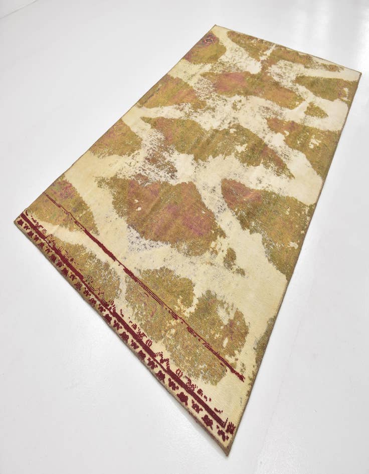 Detail image of  5' 10 x 9' 5  Hand Knotted Ultra Vintage Persian Wool Rug