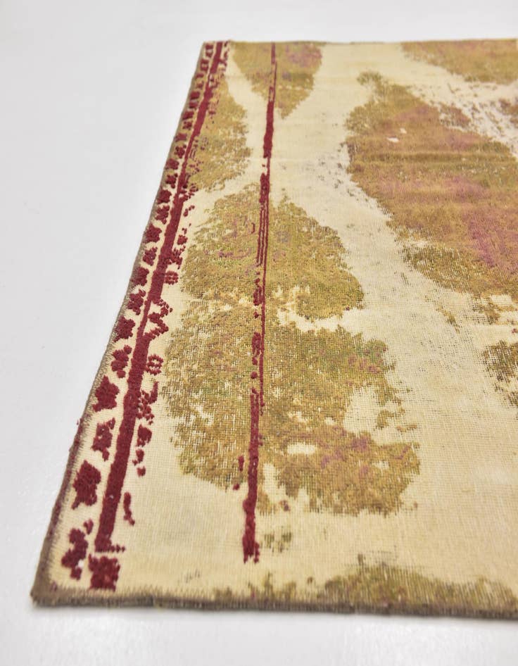 Detail image of  5' 10 x 9' 5  Hand Knotted Ultra Vintage Persian Wool Rug