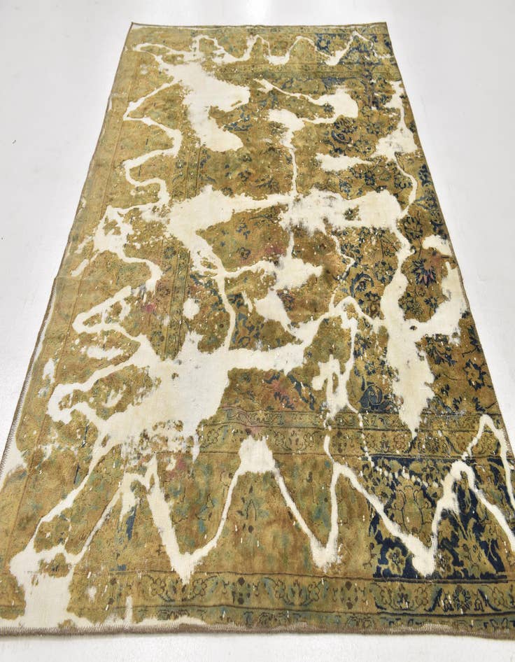 Detail image of  5' 10 x 8' 5  Hand Knotted Ultra Vintage Persian Wool Rug