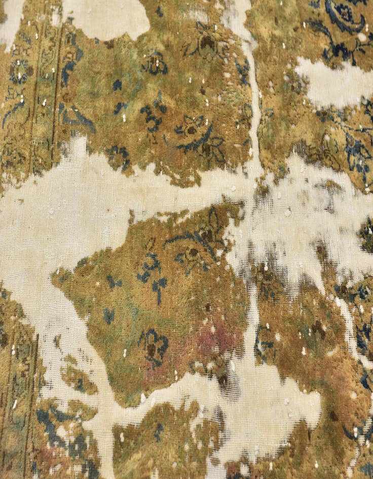 Detail image of  5' 10 x 8' 5  Hand Knotted Ultra Vintage Persian Wool Rug