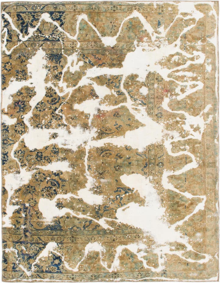  5' 10 x 8' 5  Hand Knotted Ultra Vintage Persian W...