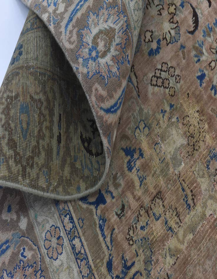 Detail image of  8' 10 x 11' 5  Hand Knotted Ultra Vintage Persian Wool Rug