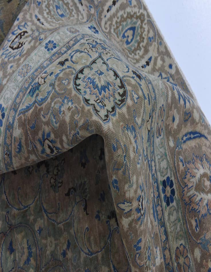 Detail image of  8' 10 x 11' 5  Hand Knotted Ultra Vintage Persian Wool Rug