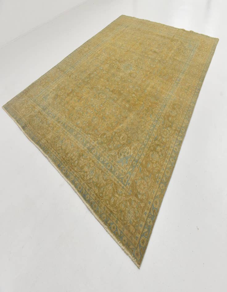 Detail image of  9' 3 x 12' 7  Hand Knotted Ultra Vintage Persian Wool Rug