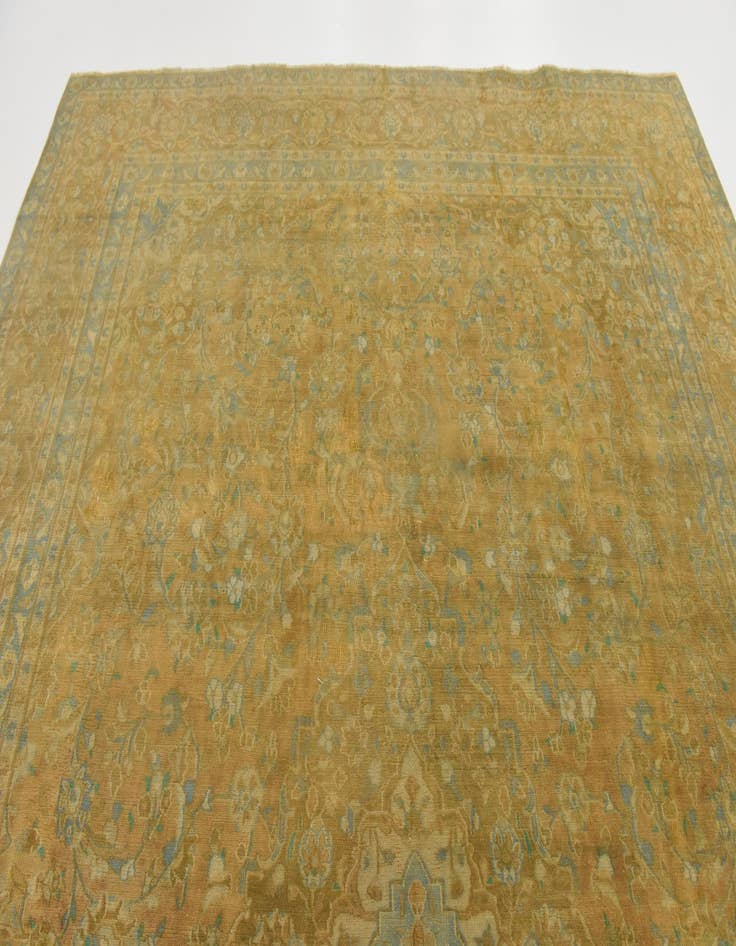 Detail image of  9' 3 x 12' 7  Hand Knotted Ultra Vintage Persian Wool Rug