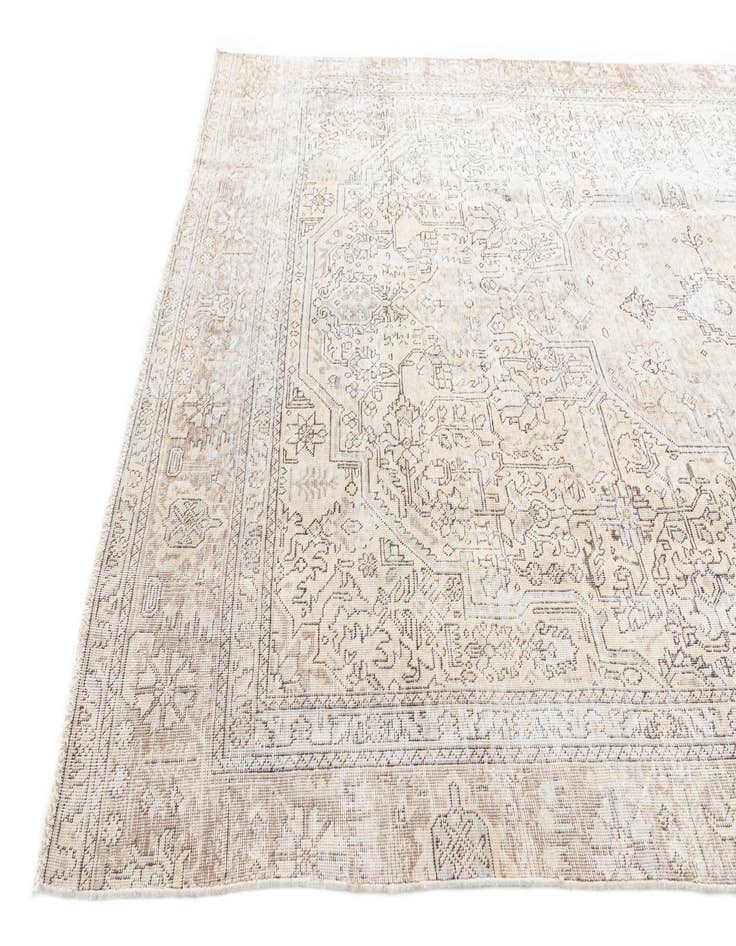 Detail image of  6' 10 x 10' 8  Hand Knotted Ultra Vintage Persian Wool Rug